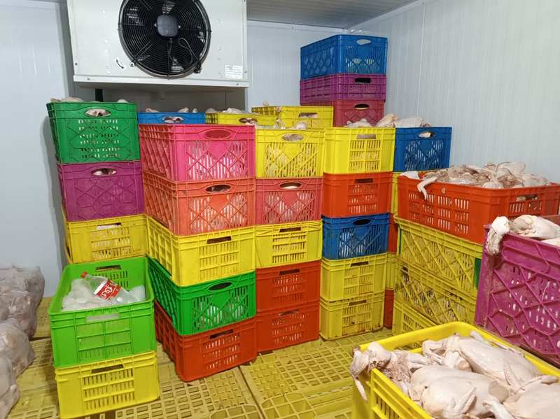 کشف و پلمپ یک واحد غیرمجاز بسته بندی مرغ در شهرستان اسلامشهر 